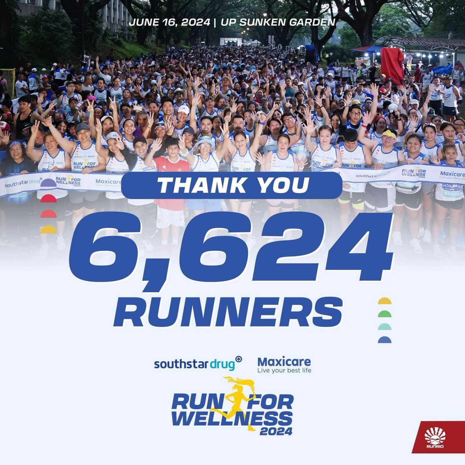 6,624 Runners #RiseAsChampions at Southstar Drug and Maxicare Run for Wellness 2024!